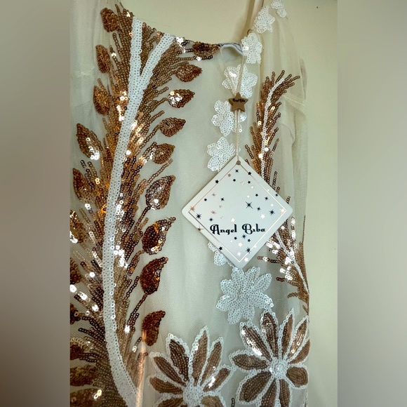 Angel Biba NWT Sequin Dress Size XS - Picture 5 of 10